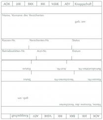 Adressfeldaufkleber eGK (1000 Stck) 