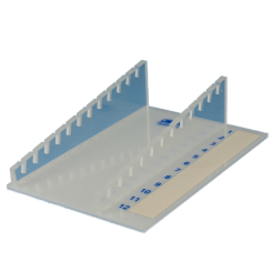 Assistent Ablagegestell aus Plexiglas für 12 Objektträger 