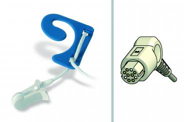 GE Datex Oxy-E4-N SpO2 Ohrclipsensor Alternative 