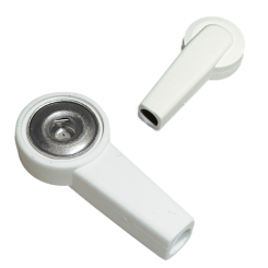 Druckknopfadapter auf Bananenstecker weiß (10 Stck) 