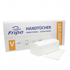Papierhandtücher 2- lag. Fripa Comfort hochweis 25 x 23 cm (3000 Tücher) 