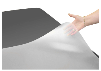 Fuß- und Liegenauflage Vinyl klar strukturiert 800 x 600 x 2 mm 