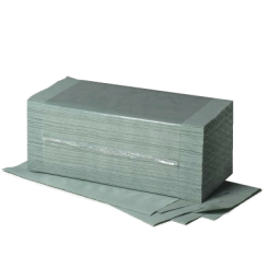 Papierhandtücher 1- lag. Fripa Grün 25 cm x 23 cm (5000 Tücher) 