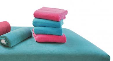 Liegenbezug Frottee-Stretch 65 cm x 195 cm nougat