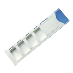 Medikamentendispenser weiß 4 Unterteilungen 