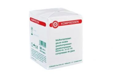 Mullkompressen NOBA unsteril 8-fach (100 Stck) 10 cm x 10 cm 