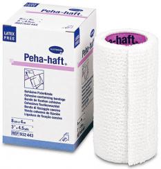 Peha-haft latexfrei weiß kohäsive Fixierbinde von Paul Hartmann 4 cm x 4 m (1 Roll)