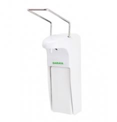 Seifen- und Desinfektionsmittelspender Kunststoff weiß 1L 