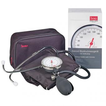 Blutdruckmessgerät boso med I Ø 60 mm mit Stethoskop und Klettmanschette 