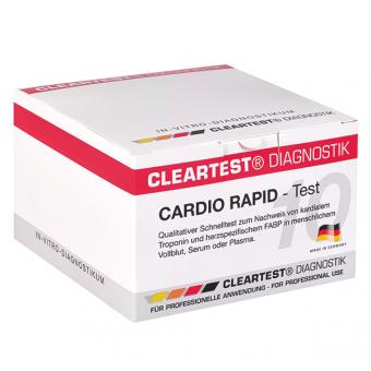 Infarkttest Cleartest Cardio rapid 5 Kassettentests