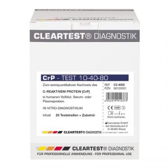 CRP 10-40-80 Schnelltest von Cleartest (20 Stück) 