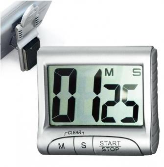 Laboruhr Digital Timer mit LCD Anzeige 