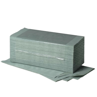 Papierhandtücher 1- lag. Fripa Grün 25 cm x 23 cm (5000 Tücher) 