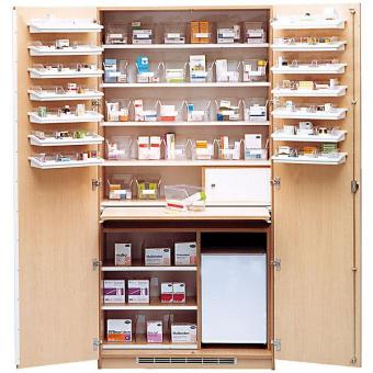 Medikamentenschrank weiß mit Medikamentenkühlschrank 