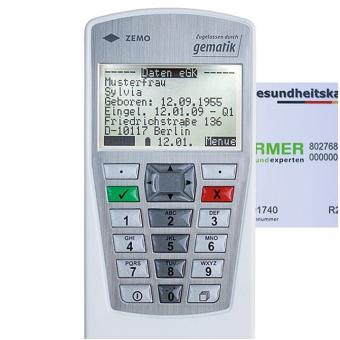 Mobiles Chipkartenlesegerät VML-GK2 (1+) weiß/silber 