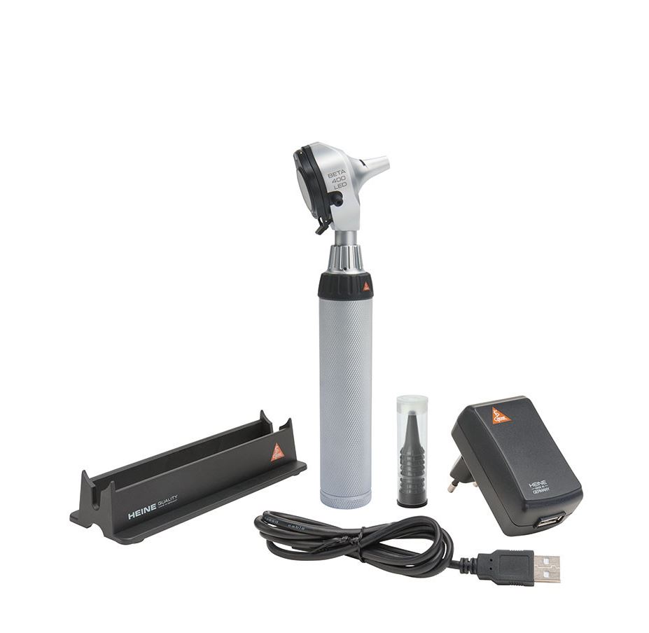 Heine OtoskopKit BETA 400 F.O. LED mit BETA4 USB Ladegriff online