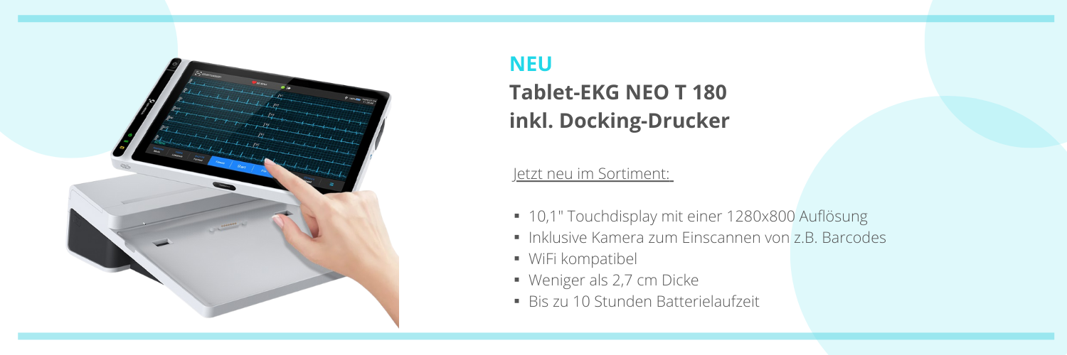 Banner Tablet-EKG NEO T 180 inklusive Docking-Drucker